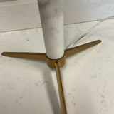 Uttermost Black Label Dwell Marble Lamp with Gold Metal Shade