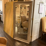 Gray Wash Floor Mirror