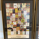 Pair of Scotch Whisky Labels Art