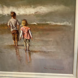 Framed Original Beach Scene Art