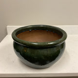 Green Ceramic Planter