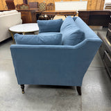 Rowe Blue Velvet Sofa