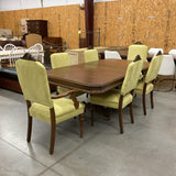 Antique Dining Table w/6 Chairs, 2 Leaves