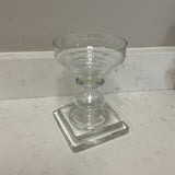 Glass Pillar Candle Holder
