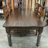 Barley Twist Dining Table with 6 Chairs
