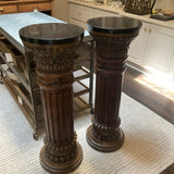 Pair of Column Plant Stands