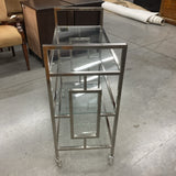 Chrome and Glass Cart