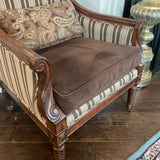 Striped Accent Chair