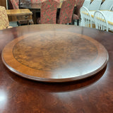 80" Round Guerra Vanni Italian Table with Lazy Susan