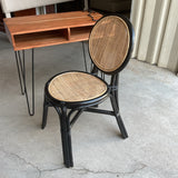 Black Rattan Chair