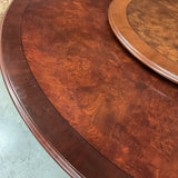 80" Round Guerra Vanni Italian Table with Lazy Susan
