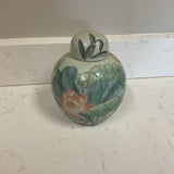 Lotus Flower Lidded Ginger Jar
