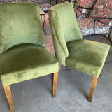 Pair of Green Side Chairs
