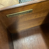 Ethan Allen 2 Drawer Bamboo Console