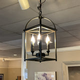 4 light Black Metal Chandelier