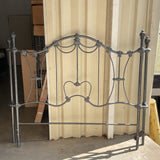 Vintage French Queen Iron Headboard