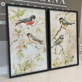 Pair of RAZ Imports Bird Art
