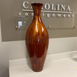 Red & Gold Floor Vase