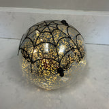 Lighted Spider Web Globe