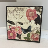 Floral Post Card Canvas
