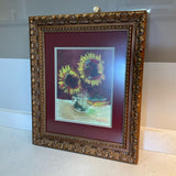 Sunflower Art in Custom Frame