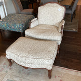 Bergere Chair with Ottoman  Firm