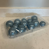 Set of 10 Light Blue Ornaments