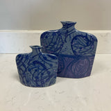 Set of 2 Earth & Sky Pottery Vases