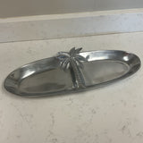 Pewter Palm Server Tray