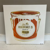 Hermes Paris Paint Can Art