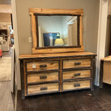 Log Dresser with Mirror As Is