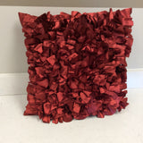 Red Ruffle Pillow