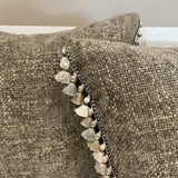 Pair of Custom Taupe Chenille PIllows