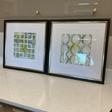 Pair of Framed Geometric Art