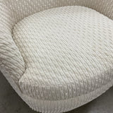 Pair of New Steven Shell Claudia Swivel Chairs