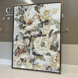 Framed Canvas Floral Art