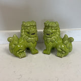 Pair of Green Foo Dogs