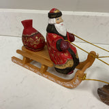 Santa with Sleigh Bear