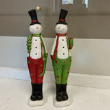 Pair of Glitter Pants Snowmen