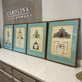 Set of 4  John Richard Garden  Follies