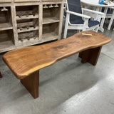 Custom Live Edge Wood Bench