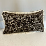 Brown/White Lumbar Pillow