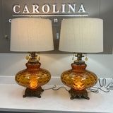 Amber Glass Lamps