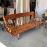 Mid Century Hunt Country Bench