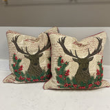 Pair of HoHo Home Merry Christmas Pillows