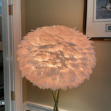 Pink Feather Floor Lamp