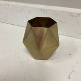 Geometric Gold Vase
