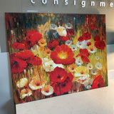 Meadow Poppies on Canvas