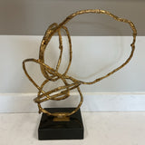 Revelations Abstract Gold Sculpture
