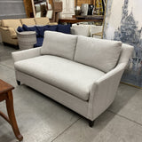 CR Laine Gray Linen Loveseat